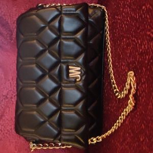 Jason Wu Quilted Black Shoulder Bag with Chain Strap Purse.